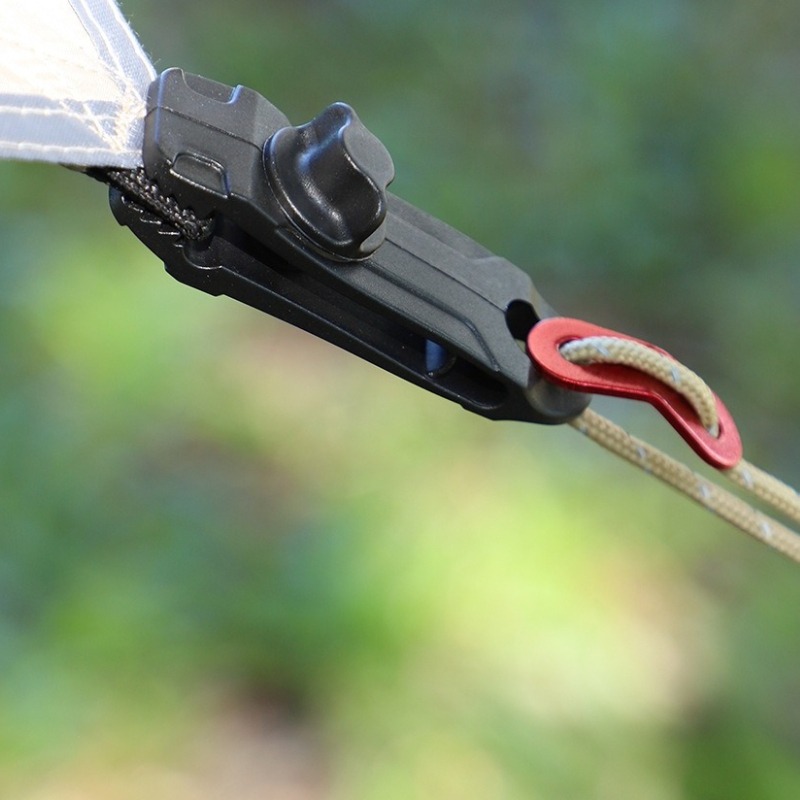 Outdoor Camping Extension Cord - 5/10個入り キャンプ用タープクリップ アウトドアクランプ キャンバス ヘビーデューティー ロックグリップ