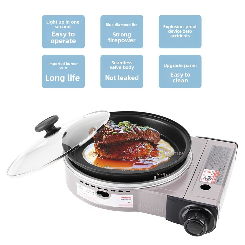 Outdoor Camping Burner - ポータブル防風ガスストーブ ブタンバーナー ZGP-2 アウトドアキャンプ 家庭料理用