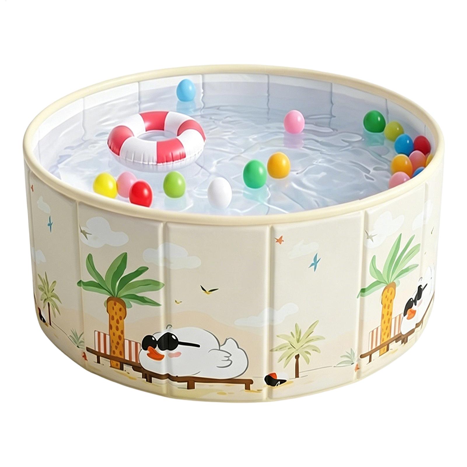 Outdoor Camping For Kids - 厚みのある折りたたみ式犬用プール、屋外裏庭プール、水泳用浴槽、キャンプ用犬用浴槽、男の子、女の子、ペット用