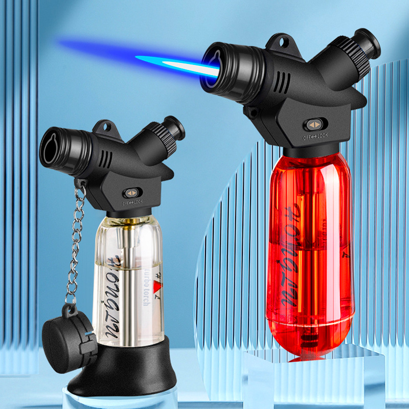 Fire Starter Flint - 小型懐中電灯溶接ガン,ジェットライター,ガスブタン,透明タンク,家庭用キッチンライター,火災スターター