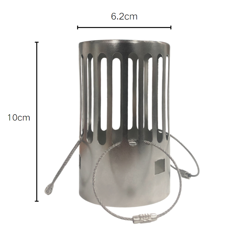 Outdoor Camping Wood Stove - キャンプ用薪ストーブ煙突キャップ 62mm ステンレススチール製火花防止装置 雨よけ付き 耐熱ストーブパイプカバー テント用