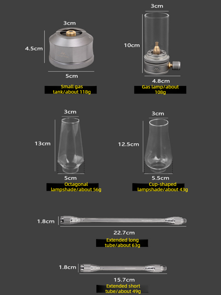 Outdoor Camping Glamping Share - MOUNTAINHIKER 屋外キャンプガスライトセットレトロ装飾雰囲気ライトクリエイティブデスクトップベッドサイドキャンドルライト