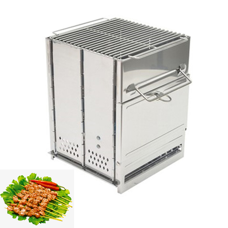 Outdoor Camping Wood Stove - ウッドストーブ アウトドア キャンプ用品 分解可能なポータブルピクニックストーブ クロスボーダー クッキングガーナーアクセサリー