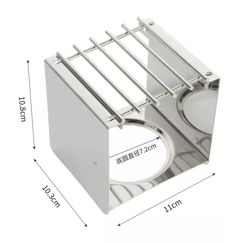 Outdoor Camping Burner - ステンレス製の正方形コーヒーストーブスタンド、モカポットやアウトドア登山キャンプ用調理器具の安定したポットサポート