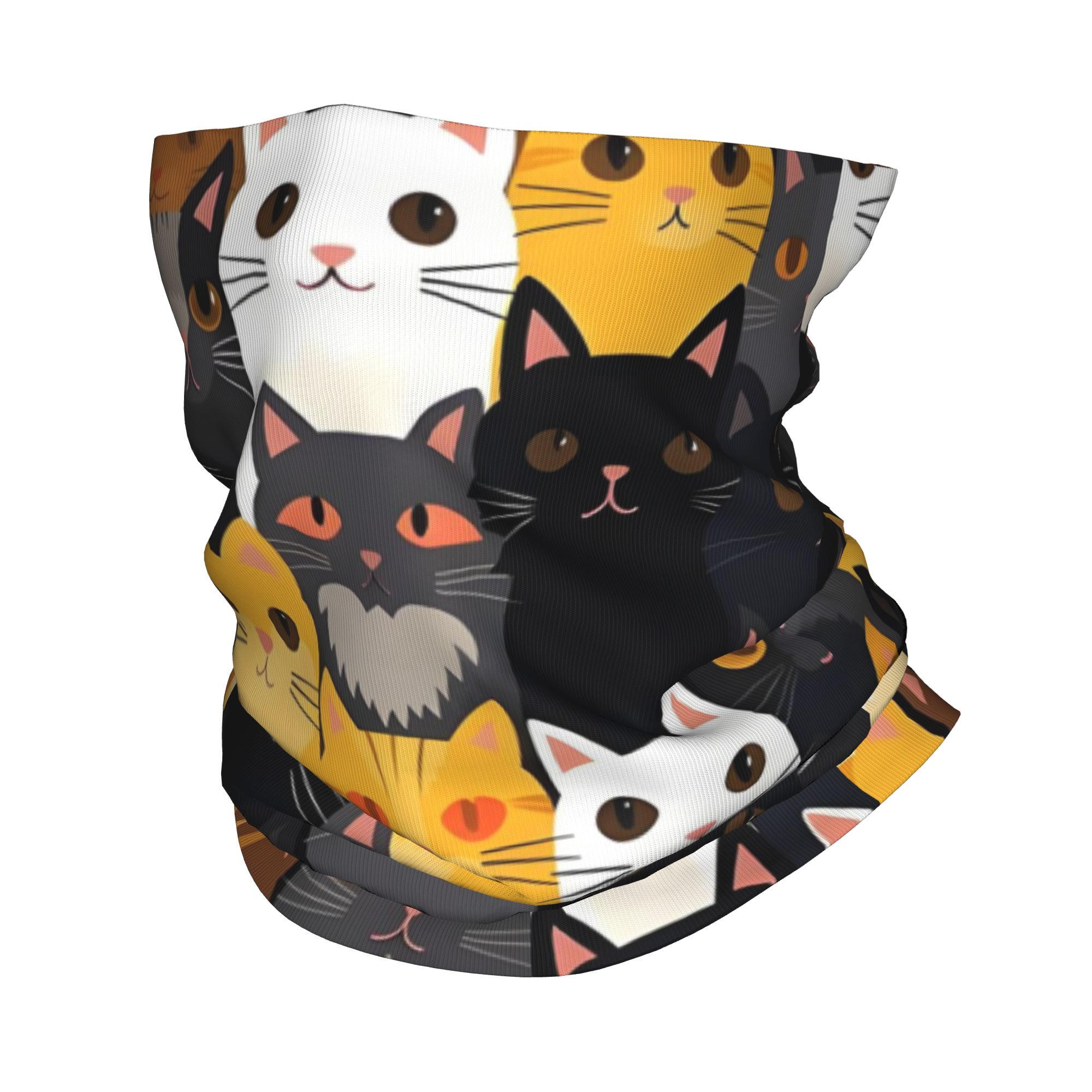 Trekking Gaiters - カスタム猫柄バンダナネックゲイター、ハイキング、ランニング、男女兼用、カラフルプリントヘッドバンドウォーマー