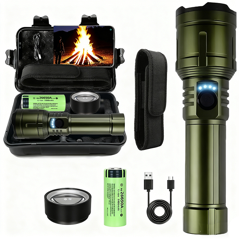 Outdoor Camping Lamp - 超強力懐中電灯集中点火懐中電灯防水軍事戦術ランプ屋外キャンプアドベンチャートーチ