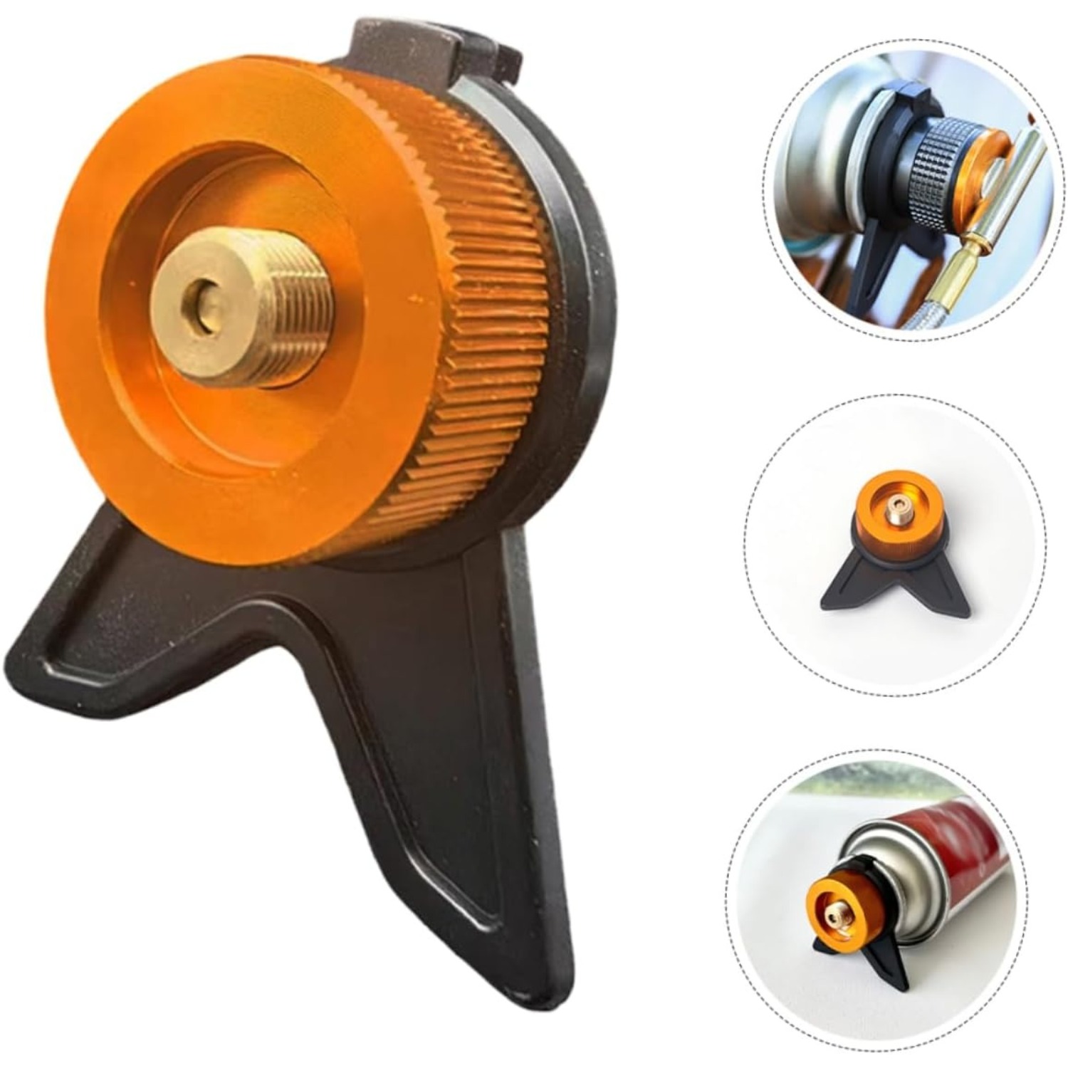 Outdoor Camping Burner - プロパンタンク部品 ガスタンクアダプター キャンプ用品 小型プロパンコンバーター ガス補充ツール ストーブ用