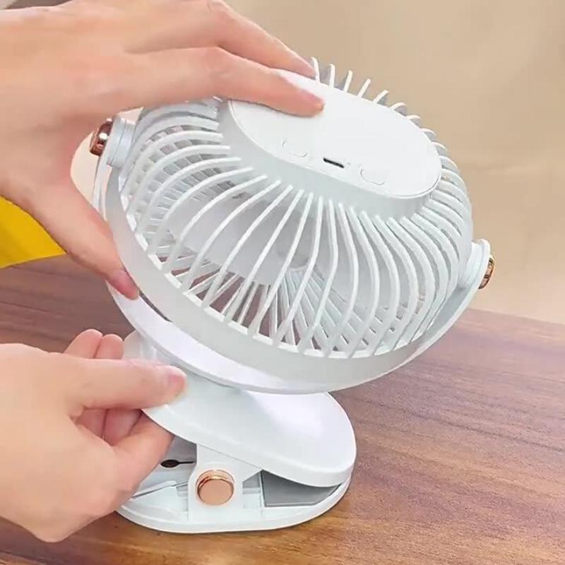 Outdoor Camping Glamping Share - 1セット720 ° 回転式吊り下げクリップファンナイトライトエアクーラーUSB充電式電動ファン屋外キャンプ用小型ファン換気扇