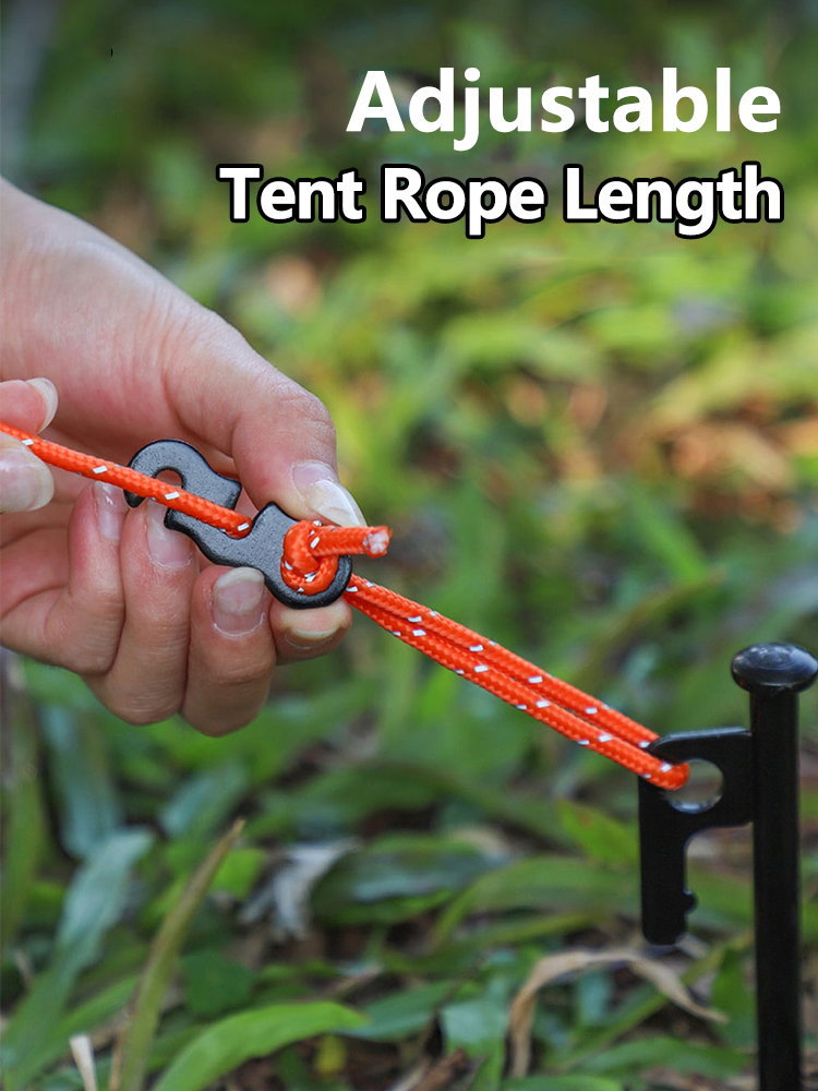 5/10 個調節可能なテントロープバックルアルミ S タイプ - Outdoor Camping Extension Cord のレビューと価格