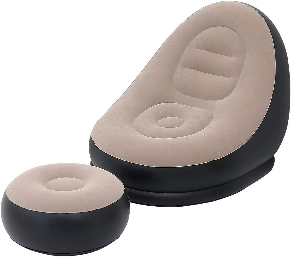 2個セット 怠惰なソファ インフレータブルチェア 折りたたみ - Inflatable Mattress のレビューと価格