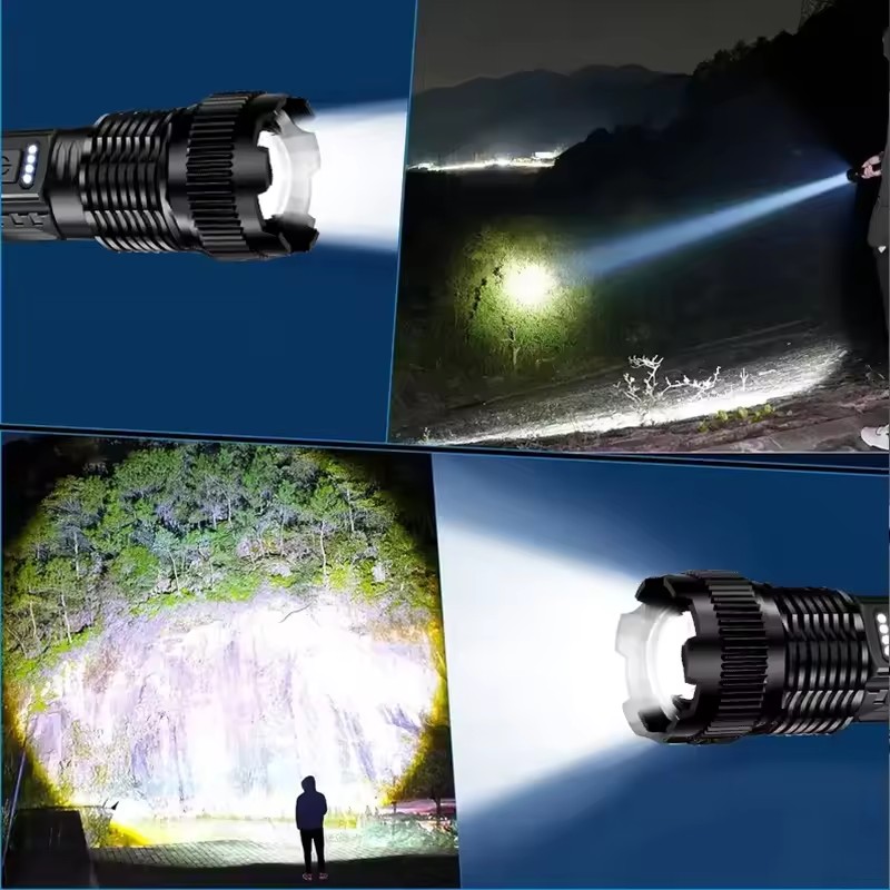 2個セット ハイパワーLED懐中電灯 強光タクティカルトーチ - Outdoor Camping Glamping Share のレビューと価格