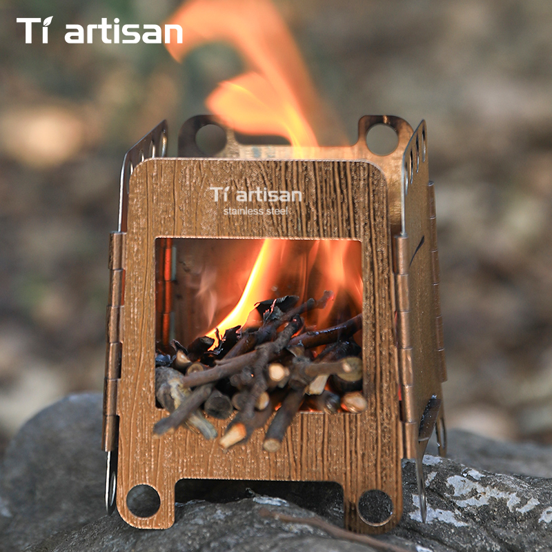 Tiartisan ステンレス鋼キャンプストーブ ミニポータ - Outdoor Camping Wood Stove のレビューと価格