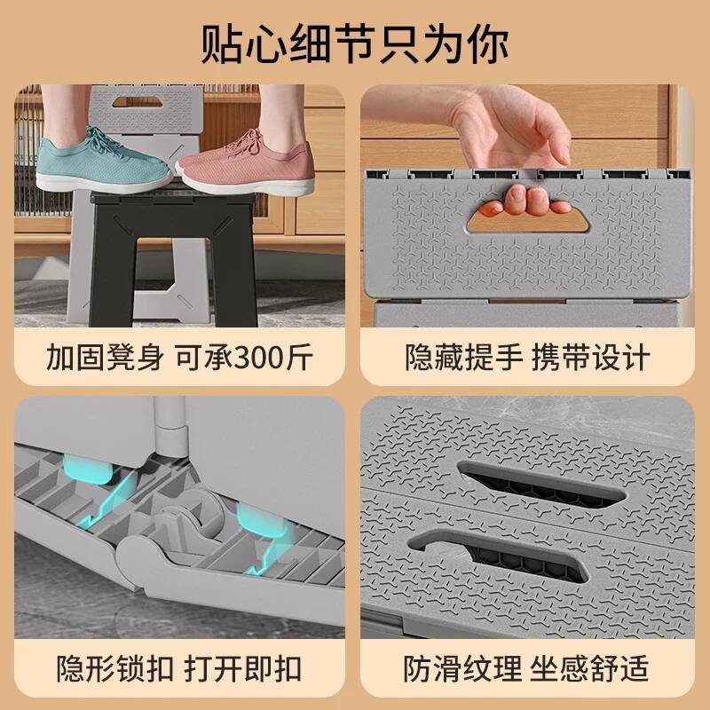 大人用プラスチック製スツール家庭用ポータブルハイスツール子供 - Outdoor Camping High Chair のレビューと価格