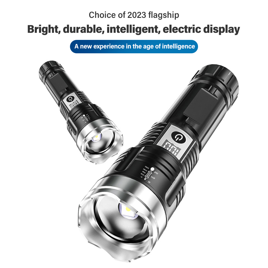 ハイパワー 200000LM LED 懐中電灯内蔵バッテリー - Outdoor Camping Lamp のレビューと価格