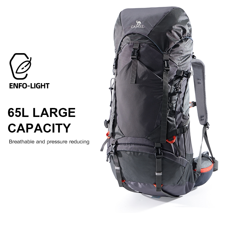ゴールデンオーク防水ハイキングバックパック、男性用プロ登山バ - Lightweight Backpack 65L のレビューと価格