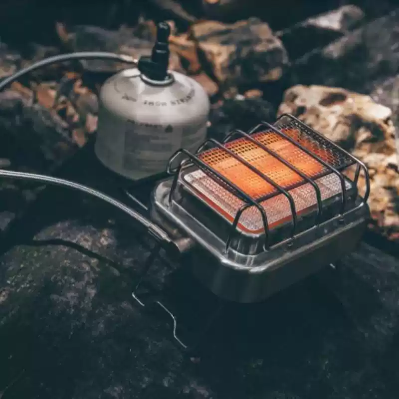 ポータブル2in1キャンプ用ヒーター＆ストーブ、アウトドアガ - Outdoor Camping Burner のレビューと価格
