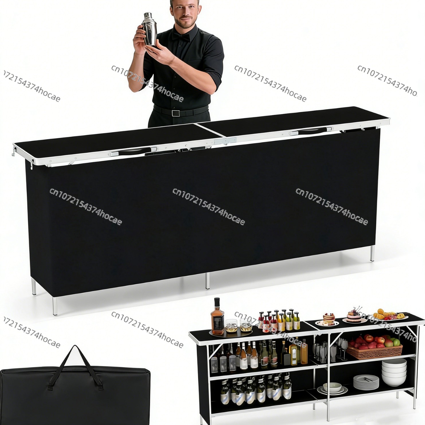 アルミ合金製折りたたみ式アウトドアテーブル、キャンプやマーケ - Camp Table Folding のレビューと価格