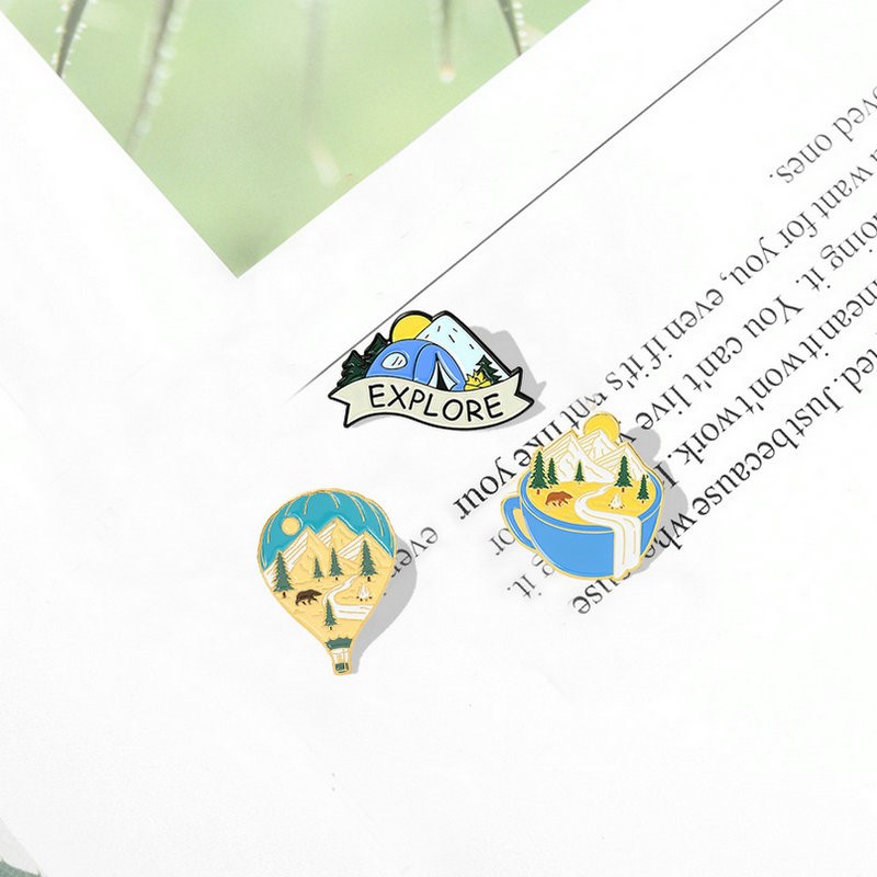 キャンプアドベンチャーエナメルピンカスタムアウトドア探索ナチ - Outdoor Camping For Kids のレビューと価格