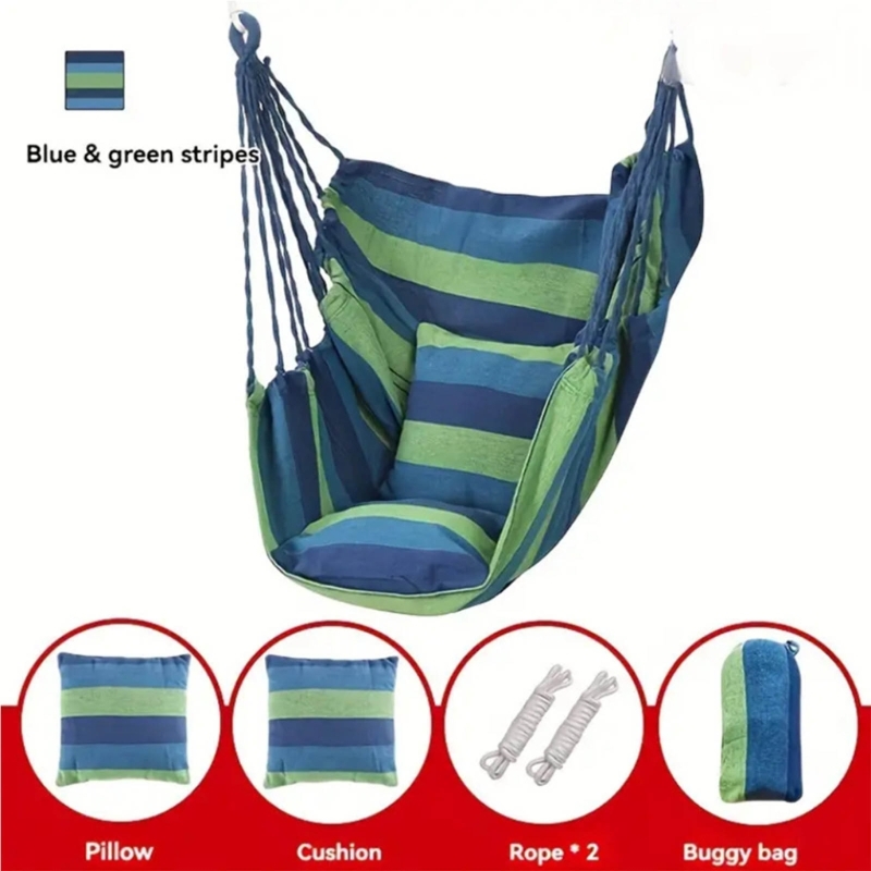 人間工学に基づいた吊り下げ椅子取り外し可能な枕とキャリーバッ - Outdoor Camping High Chair のレビューと価格