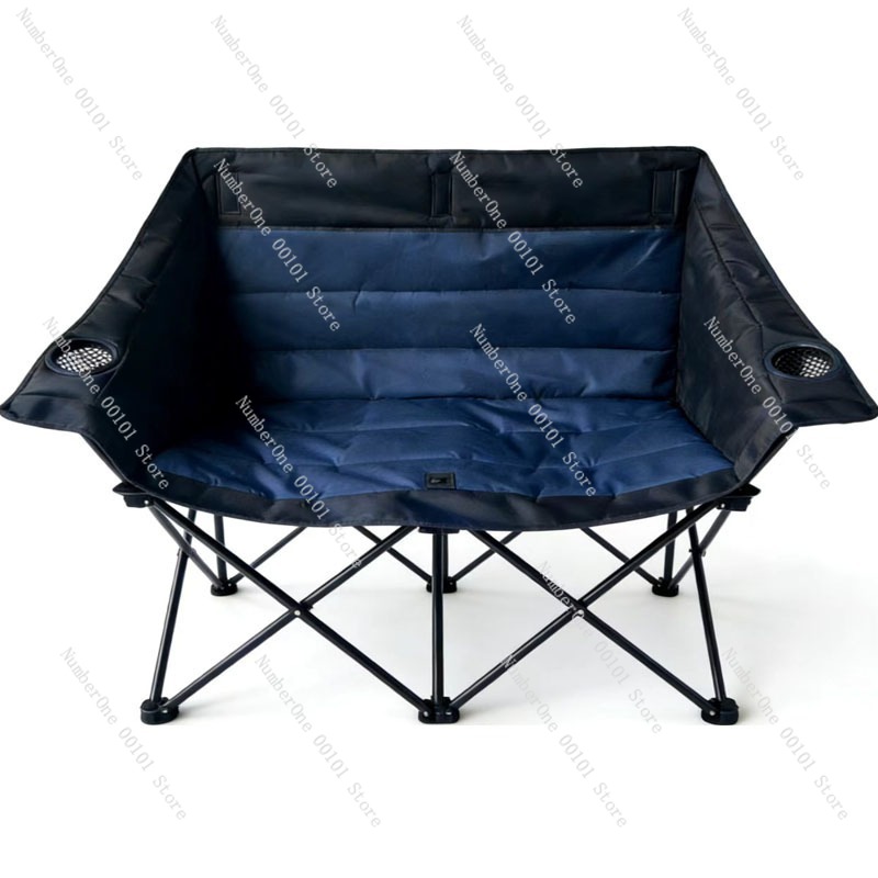ポータブル屋外折りたたみダブルキャンプチェアパッド入り2人掛 - Outdoor Camping Folding Chair のレビューと価格