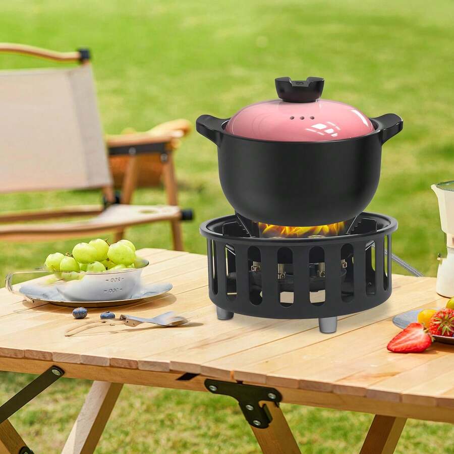 3つのアダプター付きポータブルキャンプストーブ - 72,0 - Outdoor Camping Burner のレビューと価格