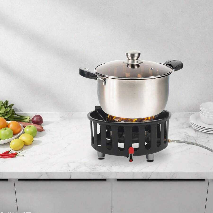 3つのアダプター付きポータブルキャンプストーブ - 72,0 - Outdoor Camping Burner のレビューと価格