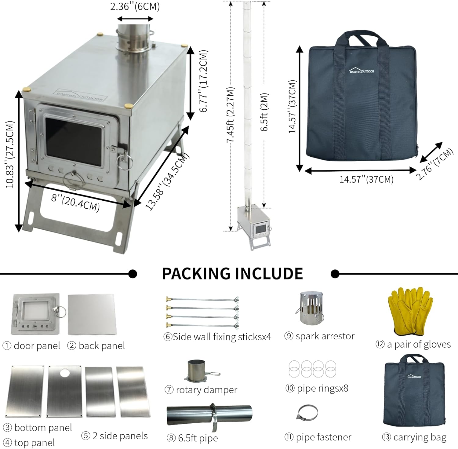 【新製品】屋外用ステンレス製ストーブ、軽量バックパックキャン - Outdoor Camping Wood Stove のレビューと価格