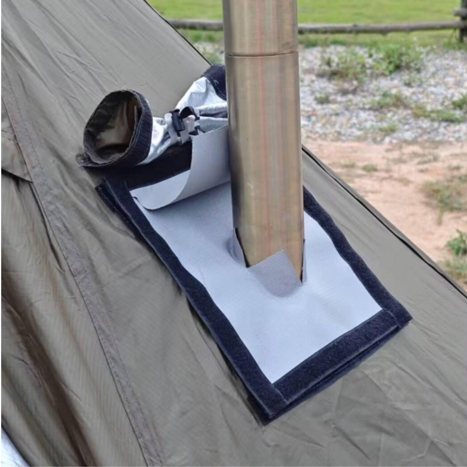 キャンプ用ストーブ煙突ガード、耐火断熱二重層バーナージャック - Outdoor Camping Burner のレビューと価格