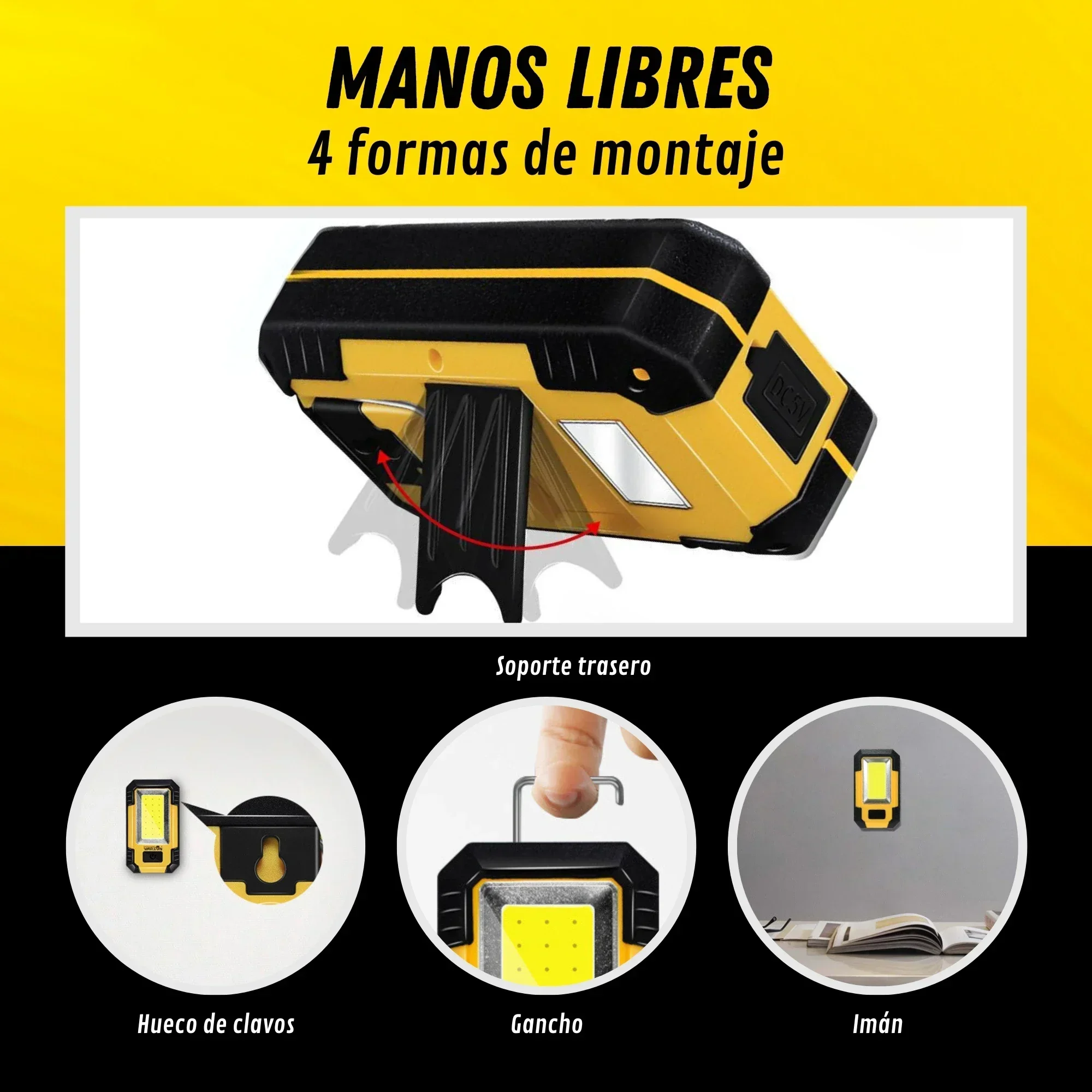 充電式 4000mAh 作業灯 超高輝度 COB フラッシュ - Outdoor Camping Accessories のレビューと価格