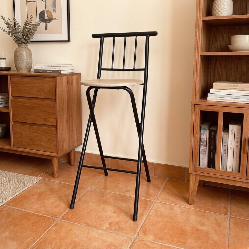 屋外折りたたみ式背もたれ付きハイチェア、キャンプ、バルコニー - Outdoor Camping High Chair のレビューと価格