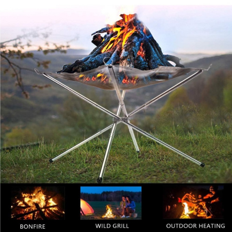 屋外BBQ焚き火ラック ポータブルキャンプファイヤーピットグ - Outdoor Camping Wood Stove のレビューと価格