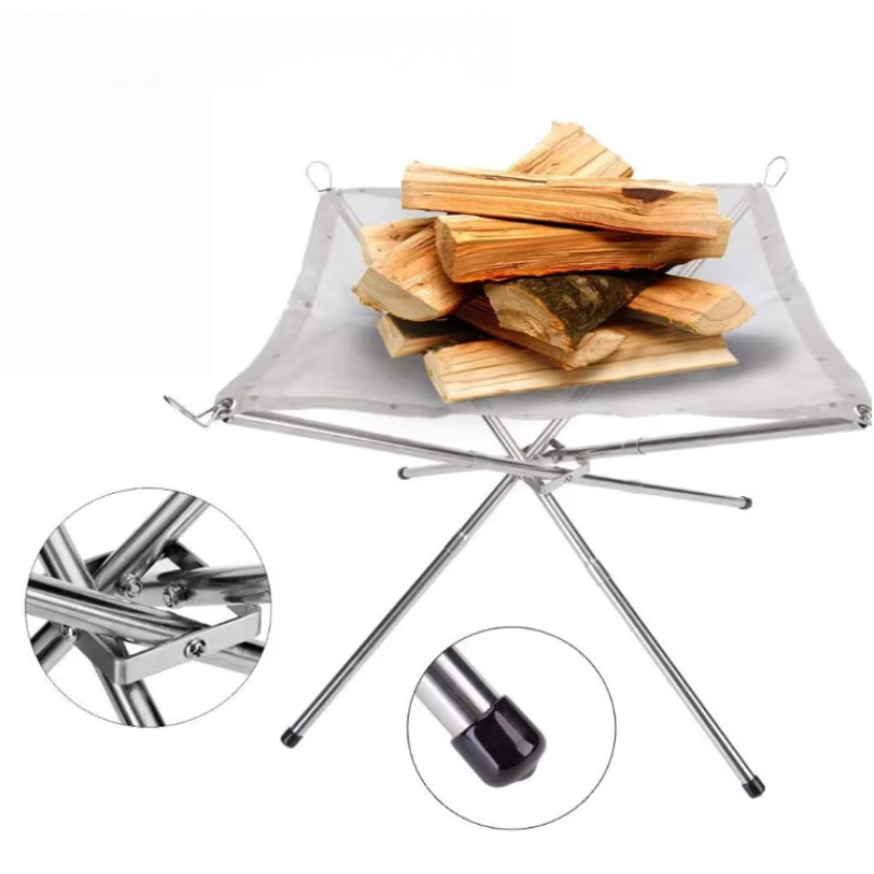 屋外BBQ焚き火ラック ポータブルキャンプファイヤーピットグ - Outdoor Camping Wood Stove のレビューと価格