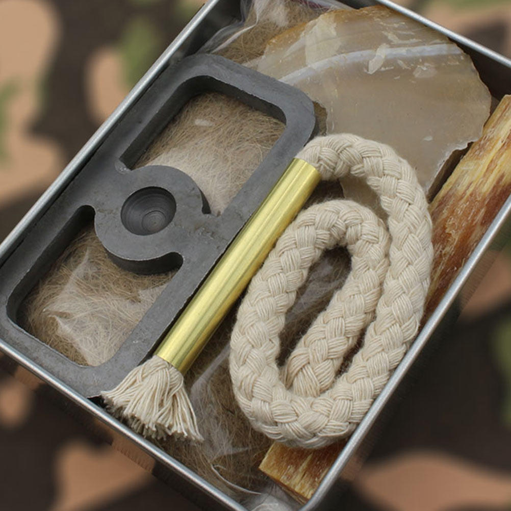 1 セットファイヤースターターロープキャンプアウトドアサバイ - Outdoor Camping Burner のレビューと価格