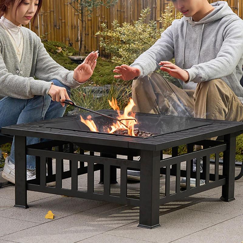 屋外キャンプ薪ストーブ,正方形の薪ストーブ,バーベキューグリ - Outdoor Camping Wood Stove のレビューと価格