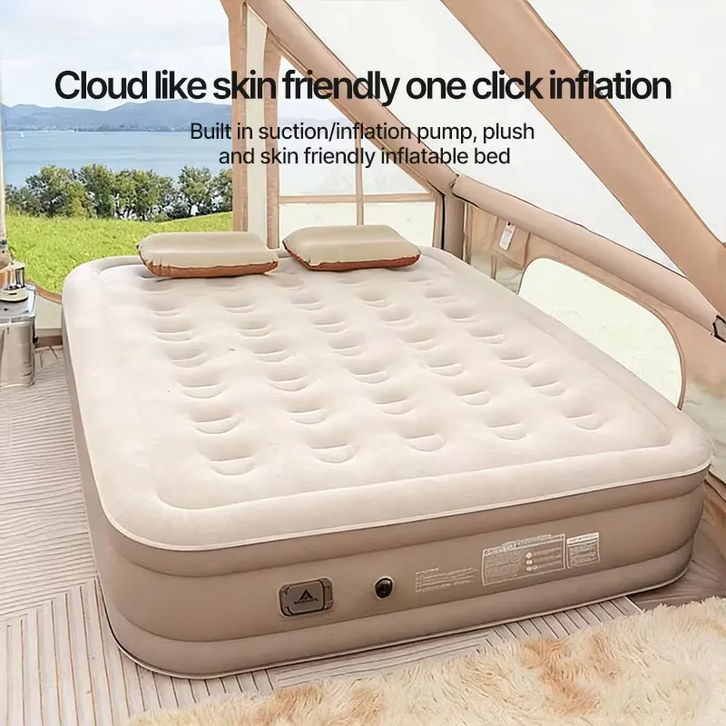 現代的なPVC製カジュアルエアキャンプマットレス、ハイキング - Inflatable Mattress のレビューと価格