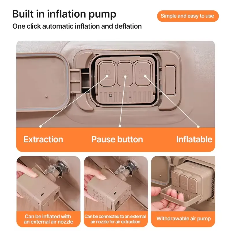 現代的なPVC製カジュアルエアキャンプマットレス、ハイキング - Inflatable Mattress のレビューと価格