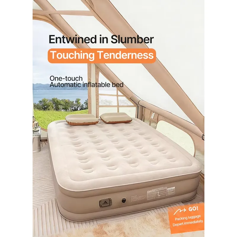 現代的なPVC製カジュアルエアキャンプマットレス、ハイキング - Inflatable Mattress のレビューと価格