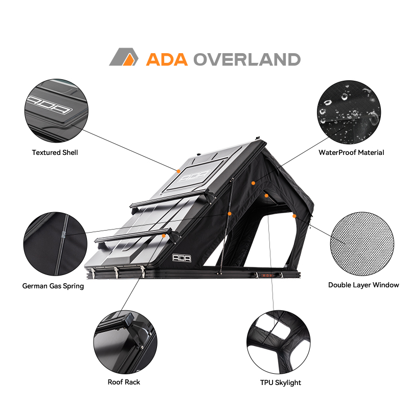 4x4オフロードキャンプテント スリムトライアングルハードシ - Camping Tent のレビューと価格