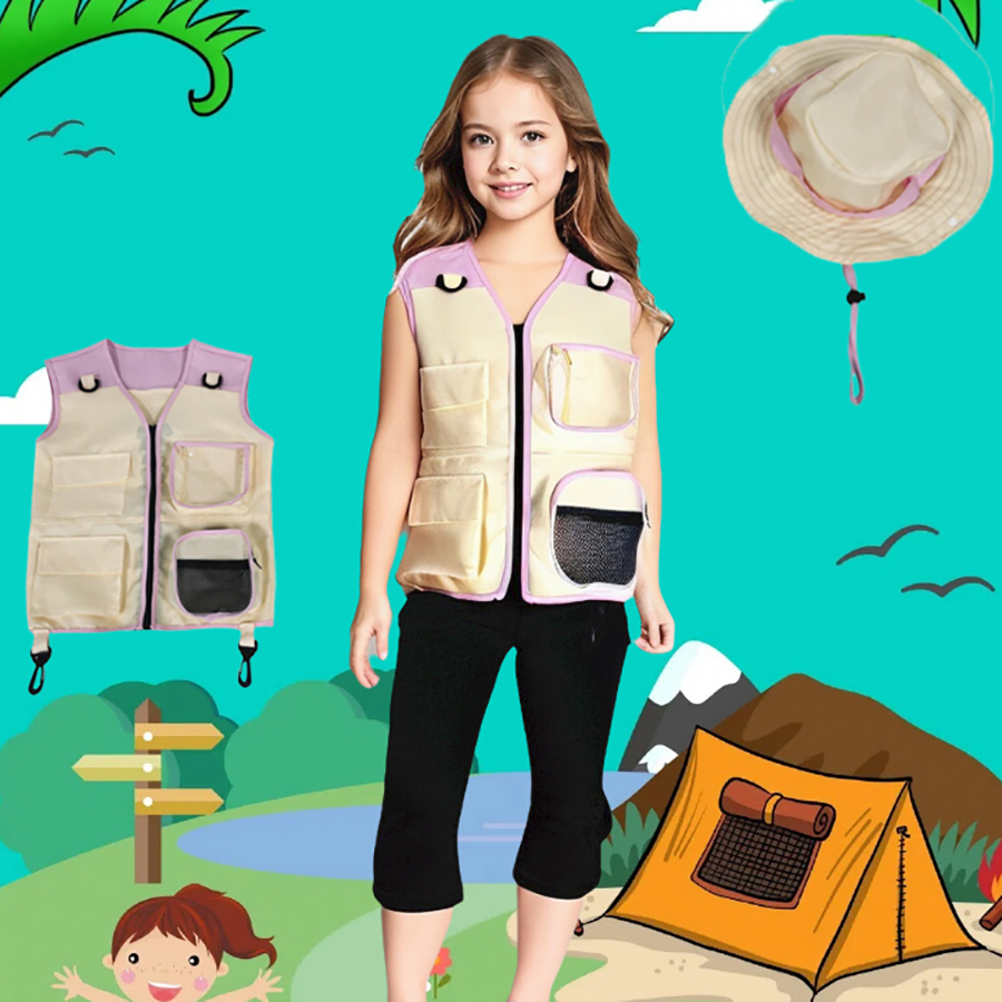 子供のための変装と帽子,よだれかけと帽子,複数のポケット,ア - Outdoor Camping Activities For Kids のレビューと価格