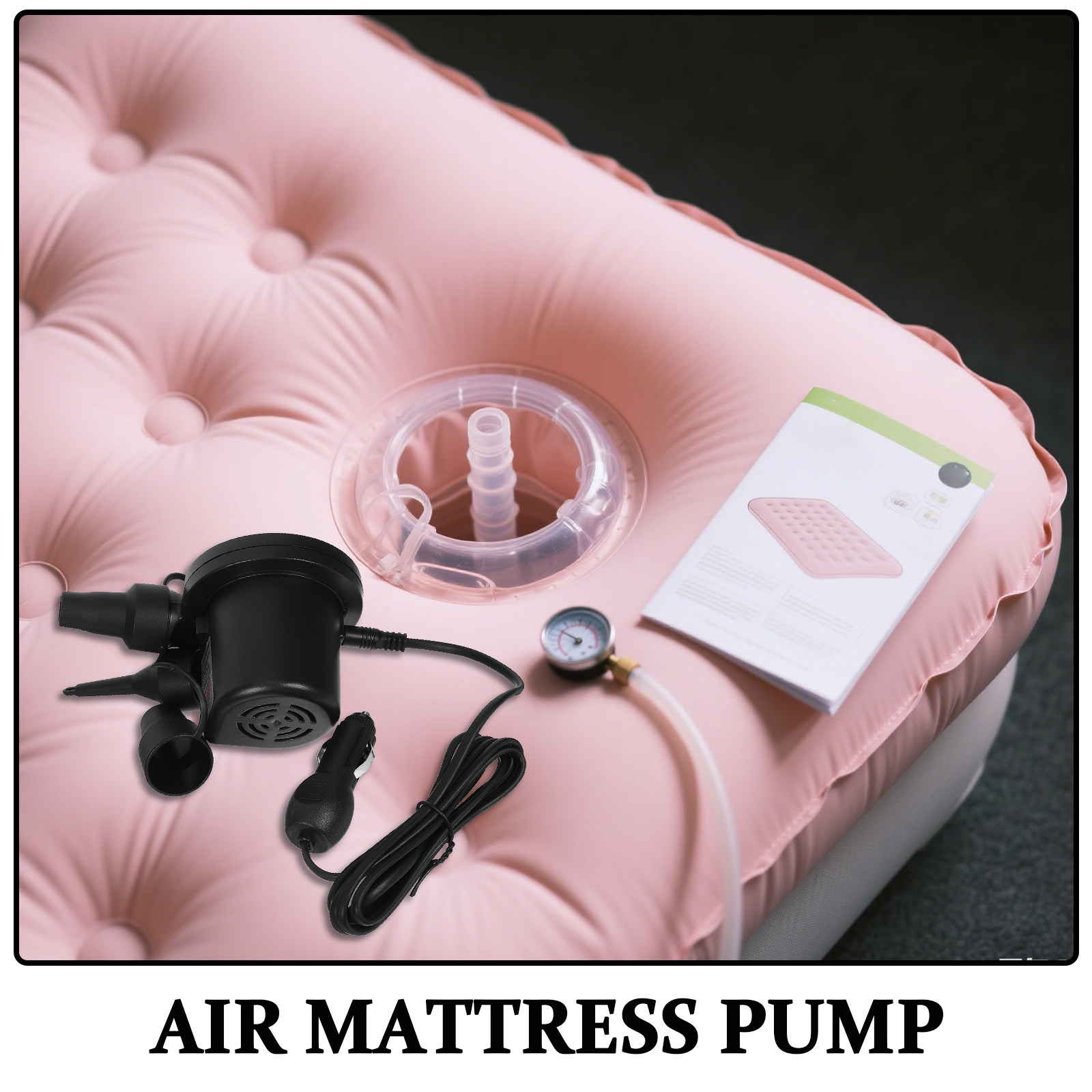 インフレータブル用エアポンプ 電動ポータブルプールインフレー - Inflatable Mattress のレビューと価格