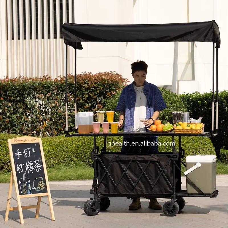 折りたたみ式スチールテーブルトロリーカート屋台多色モバイルピ - Camp Table Folding のレビューと価格