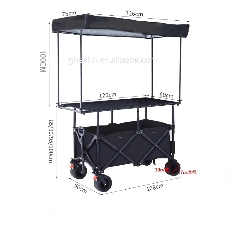 折りたたみ式スチールテーブルトロリーカート屋台多色モバイルピ - Camp Table Folding のレビューと価格