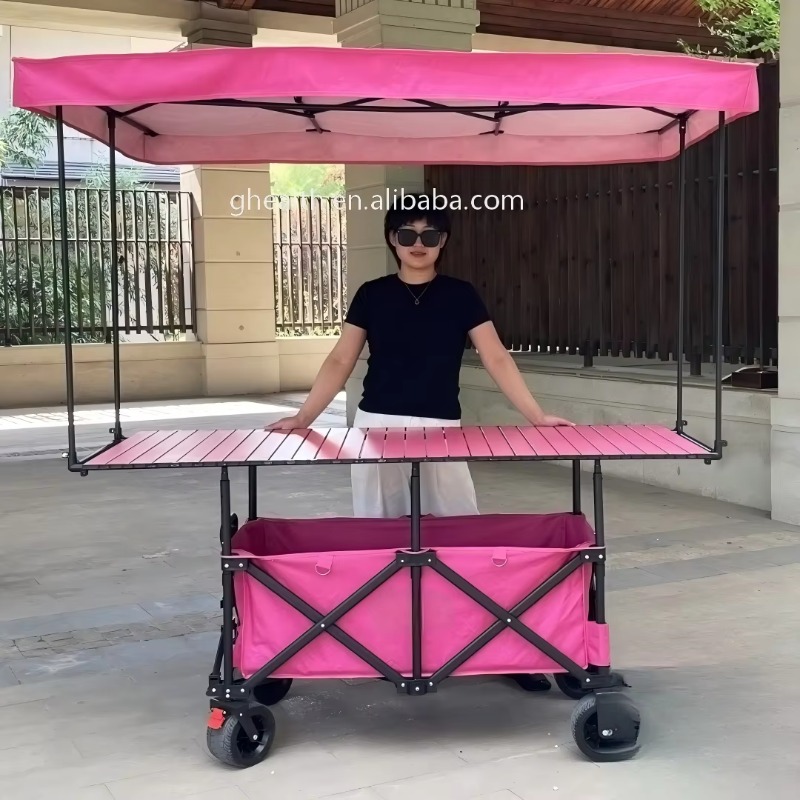 折りたたみ式スチールテーブルトロリーカート屋台多色モバイルピ - Camp Table Folding のレビューと価格