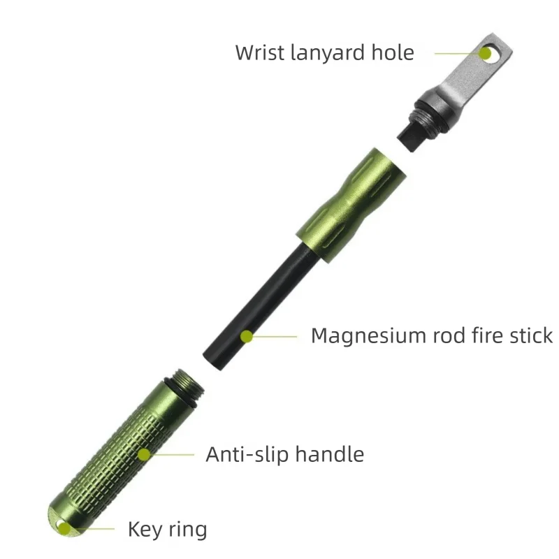 屋外用フリントとスチール製防水緊急火起こし、キャンプ用品亜鉛 - Fire Starter Flint のレビューと価格