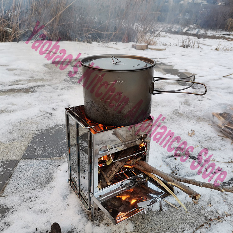 ウッドストーブ アウトドア キャンプ用品 分解可能なポータブ - Outdoor Camping Wood Stove のレビューと価格
