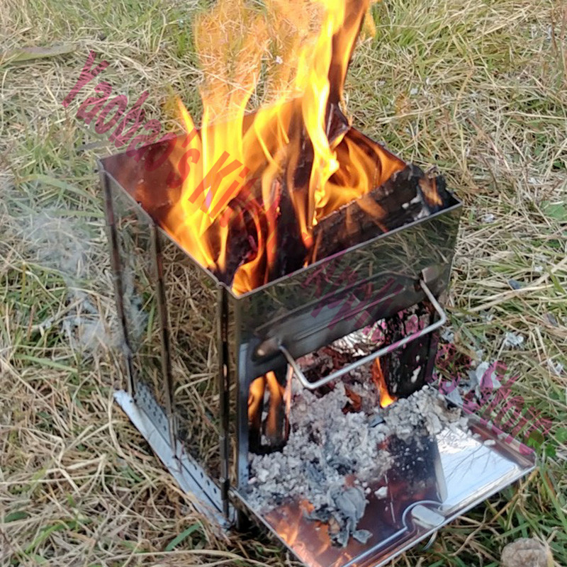 ウッドストーブ アウトドア キャンプ用品 分解可能なポータブ - Outdoor Camping Wood Stove のレビューと価格