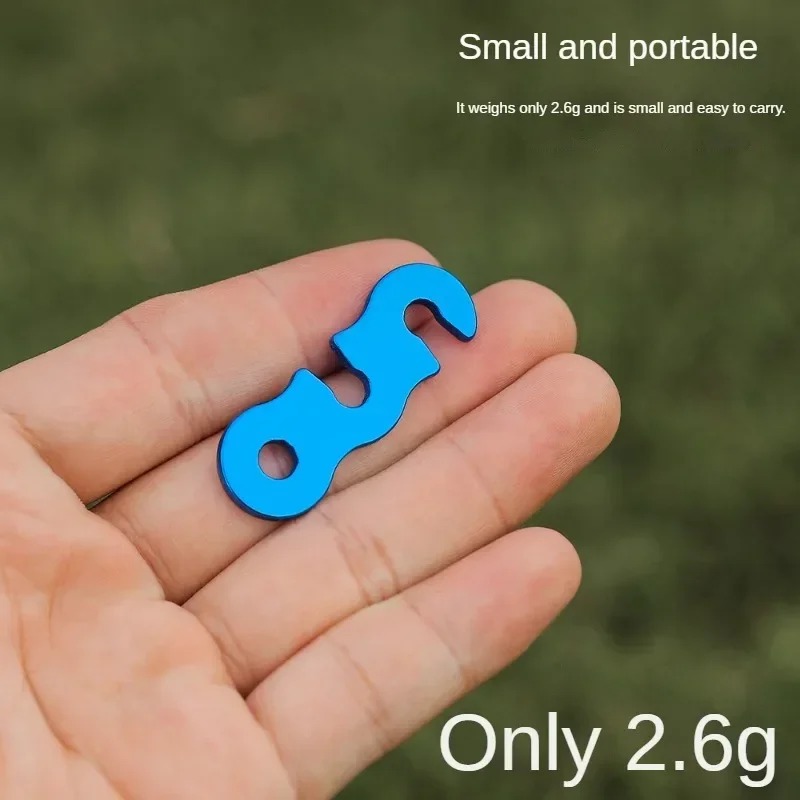 トリプルアイS字型テント風ロープアジャスターアルミガイライン - Outdoor Camping Extension Cord のレビューと価格