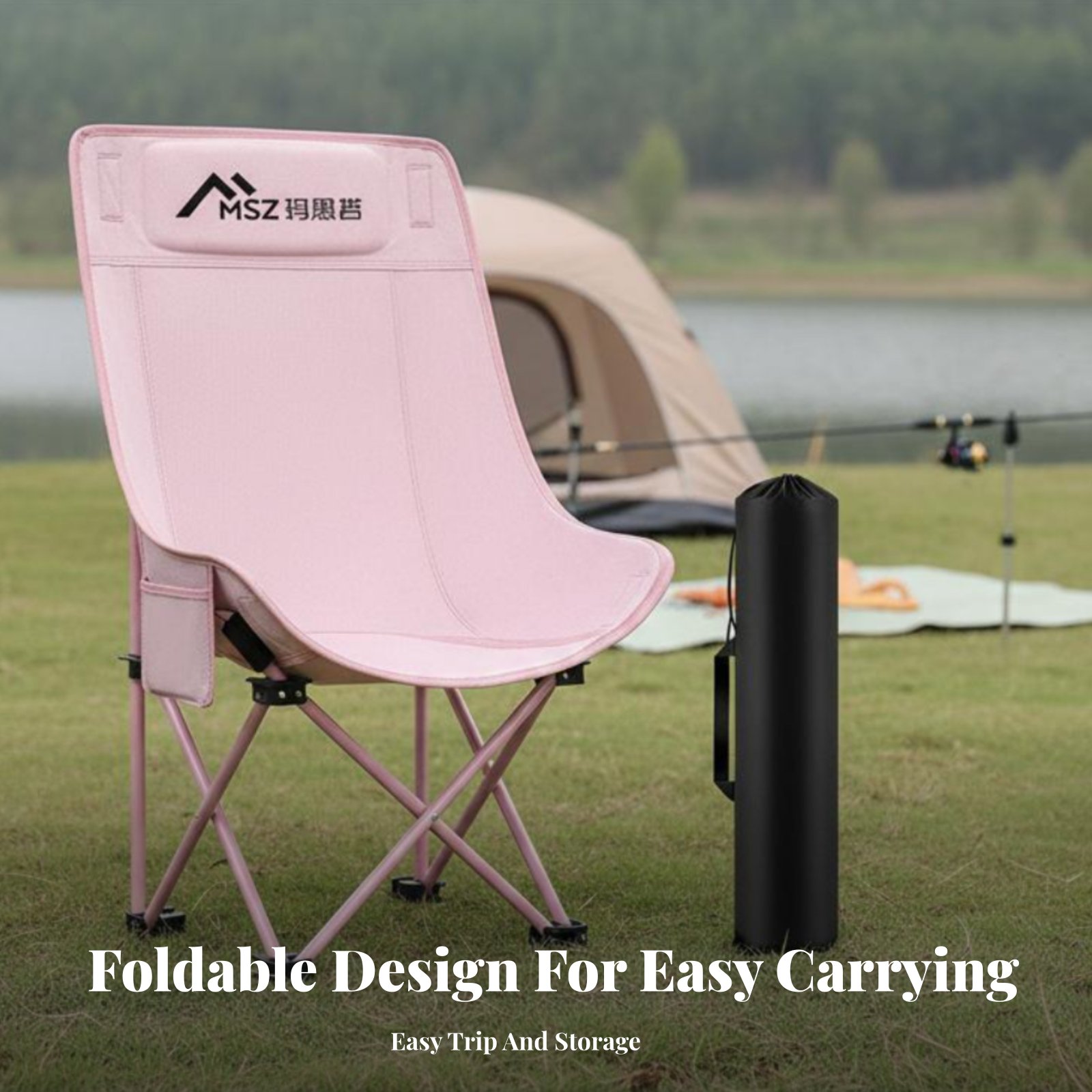 折りたたみ式メッシュハイバックチェア抗疲労通気性リクライニン - Outdoor Camping High Chair のレビューと価格