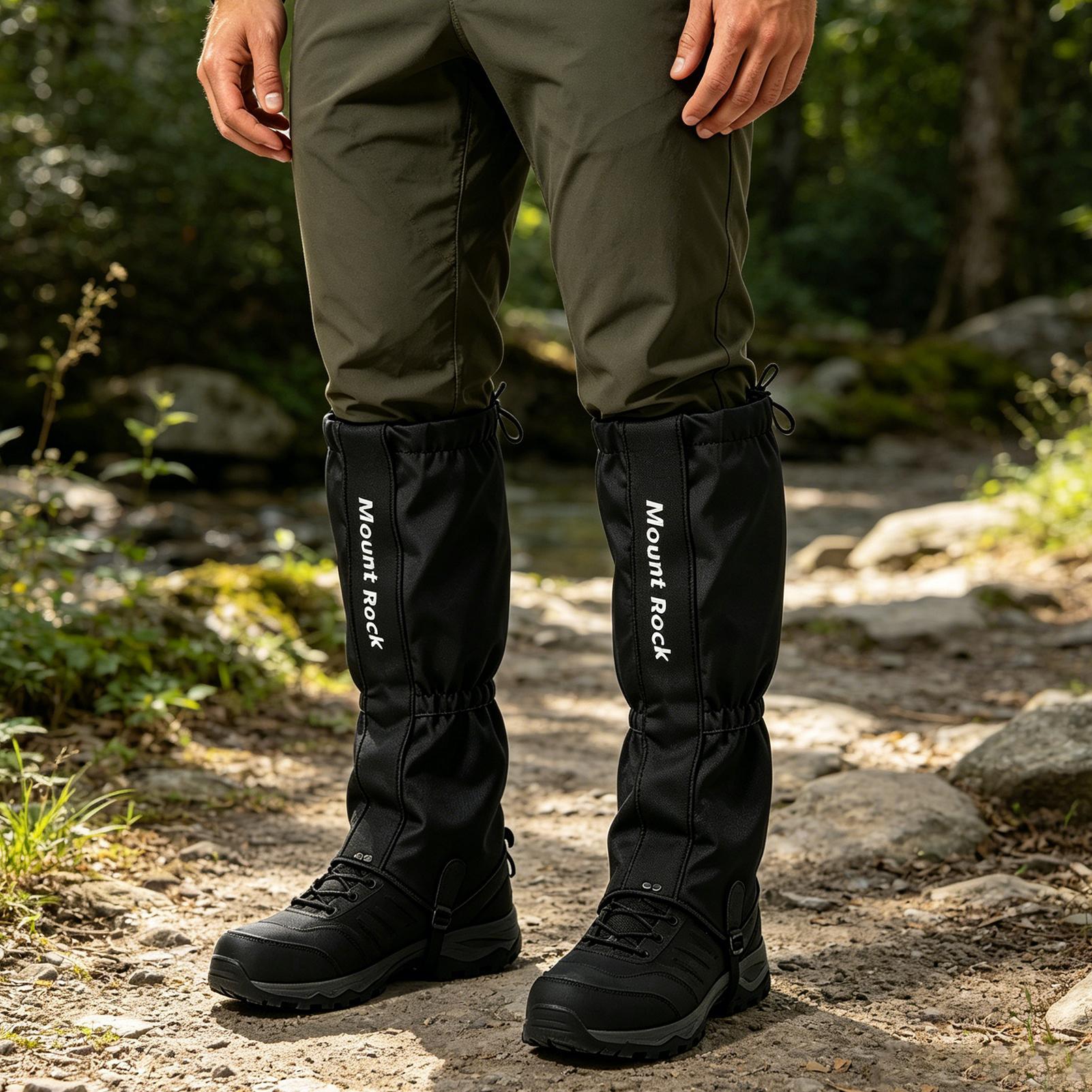 1 ペア防水通気性ハイキングレッグゲートル軽量スノーブーツレ - Trekking Gaiters のレビューと価格