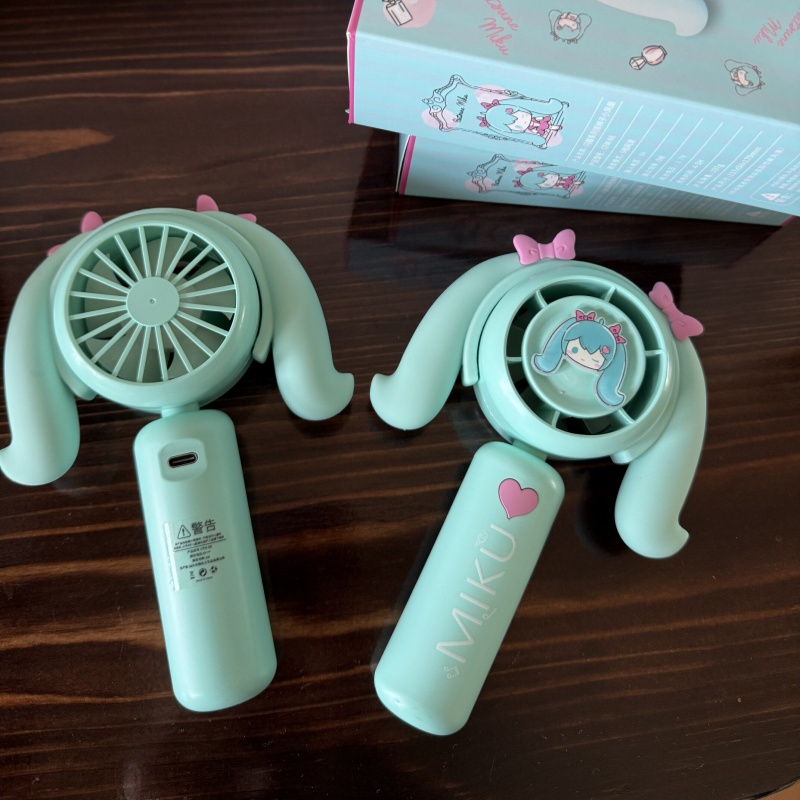 初音ミクミニハンドヘルドファン冷却ファン家庭用オフィス旅行ア - Outdoor Camping Burner のレビューと価格